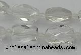 CNG5603 15.5 inches 8*12mm - 13*18mm faceted nuggets white crystal beads