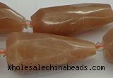 CNG5613 15.5 inches 15*35mm - 18*45mm faceted teardrop moonstone beads