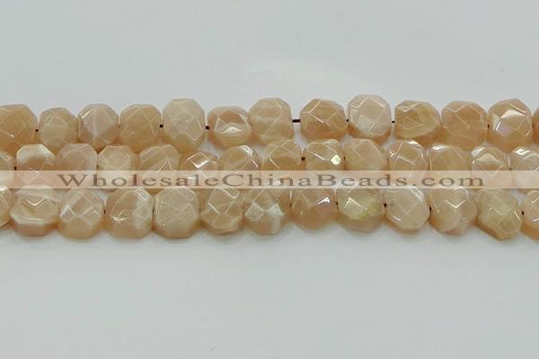 CNG5872 15.5 inches 8*12mm - 12*16mm faceted freeform moonstone beads