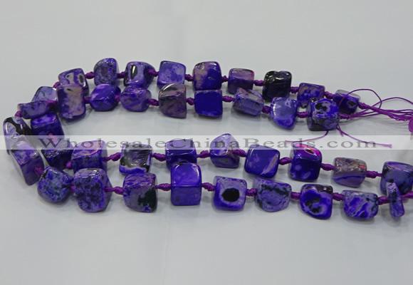 CNG6002 15.5 inches 12*16mm - 15*18mm nuggets agate beads