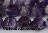 CNG6028 15.5 inches 12mm faceted nuggets dogtooth amethyst beads