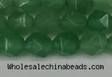 CNG6101 15.5 inches 8mm faceted nuggets green aventurine beads