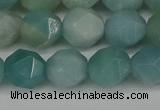 CNG6175 15.5 inches 10mm faceted nuggets amazonite gemstone beads