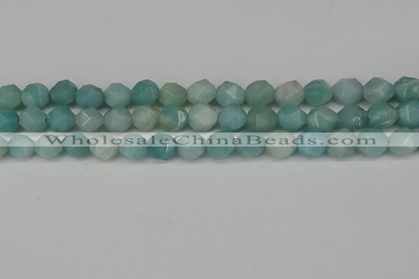 CNG6175 15.5 inches 10mm faceted nuggets amazonite gemstone beads