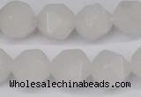 CNG6186 15.5 inches 10mm faceted nuggets white jade beads