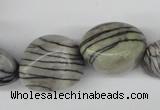 CNG62 15.5 inches 12*18mm - 20*30mm nuggets black water jasper beads