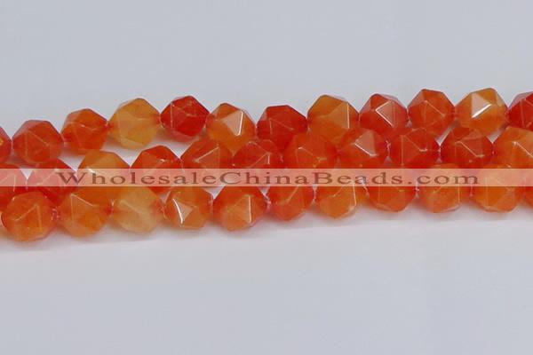 CNG6291 15.5 inches 14mm faceted nuggets candy jade beads