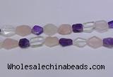 CNG6336 15.5 inches 14*18mm - 16*22mm freeform mixed quartz beads