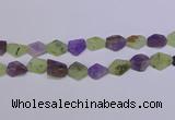 CNG6365 15.5 inches 14*18mm - 16*22mm freeform matte mixed quartz beads