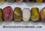 CNG6384 15.5 inches 6*14mm - 8*14mm nuggets mookaite beads