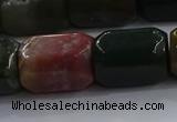 CNG6412 15.5 inches 15*20mm faceted nuggets moss agate beads