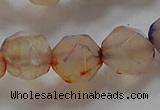 CNG6503 15.5 inches 12mm faceted nuggets agate beads wholesale