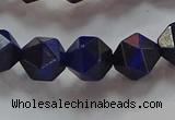 CNG6543 15.5 inches 8mm faceted nuggets blue tiger eye beads