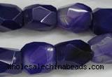 CNG681 15.5 inches 13*18mm - 15*20mm faceted nuggets agate beads