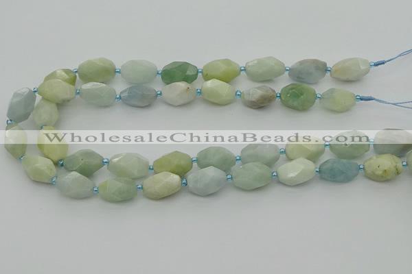 CNG6919 15.5 inches 12*16mm - 13*18mm faceted nuggets aquamarine beads