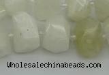 CNG6925 12*16mm - 15*20mm faceted nuggets white moonstone beads