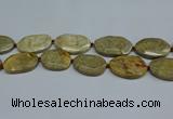 CNG7082 25*35mm - 35*45mm faceted freeform chrysanthemum agate beads