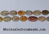 CNG7111 15.5 inches 18*25mm - 20*33mm freeform birdeye rhyolite beads