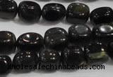 CNG712 15.5 inches 10*14mm nuggets blue tiger eye beads wholesale