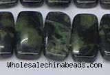 CNG7121 10*20mm freeform double drilled kambaba jasper beads