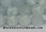 CNG7262 15.5 inches 10mm faceted nuggets aquamarine beads