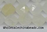 CNG7288 15.5 inches 12mm faceted nuggets white moonstone beads