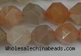 CNG7293 15.5 inches 12mm faceted nuggets moonstone beads