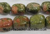 CNG742 15.5 inches 15*18mm nuggets unakite beads wholesale