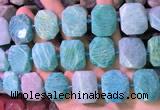 CNG7580 15.5 inches 18*25mm - 20*28mm faceted freeform amazonite beads