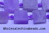 CNG7600 15.5 inches 10*12mm - 12*14mm freeform kunzite beads