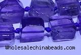 CNG7601 15.5 inches 10*12mm - 12*14mm freeform amethyst beads