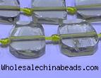 CNG7602 15.5 inches 12*14mm - 15*16mm freeform lemon quartz beads