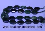 CNG7627 20*30mm - 22*32mm faceted freeform Canadian Jade beads