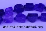 CNG7647 15.5 inches 5*6mm - 8*9mm nuggets amethyst beads