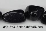 CNG77 15.5 inches 10*14mm - 20*35mm nuggets blue goldstone beads