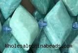 CNG7710 15.5 inches 13*20mm - 15*25mm faceted freeform amazonite beads