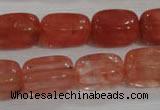 CNG783 15.5 inches 13*18mm nuggets cherry quartz beads wholesale