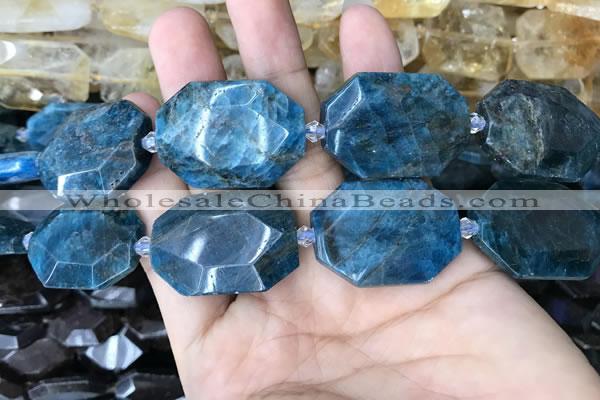 CNG7834 15.5 inches 22*30mm - 25*35mm faceted freeform apatite beads