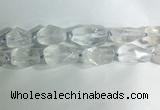 CNG7950 15.5 inches 15*25mm - 20*40mm nuggets white crystal beads