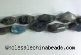 CNG7964 15.5 inches 15*25mm - 20*40mm nuggets labradorite beads