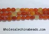 CNG8118 15.5 inches 8*12mm nuggets agate beads wholesale