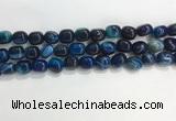 CNG8135 15.5 inches 8*12mm nuggets striped agate beads wholesale