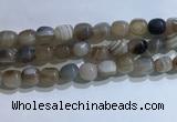 CNG8140 15.5 inches 8*12mm nuggets striped agate beads wholesale