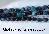 CNG8146 15.5 inches 8*12mm nuggets striped agate beads wholesale