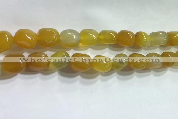 CNG8150 15.5 inches 10*14mm nuggets agate beads wholesale