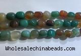 CNG8158 15.5 inches 10*14mm nuggets agate beads wholesale