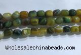 CNG8193 15.5 inches 10*14mm nuggets striped agate beads wholesale