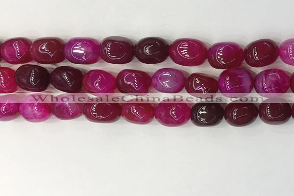 CNG8207 15.5 inches 12*16mm nuggets agate beads wholesale