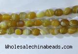 CNG8225 15.5 inches 12*16mm nuggets striped agate beads wholesale