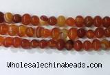 CNG8347 15.5 inches 10*12mm nuggets striped agate beads wholesale